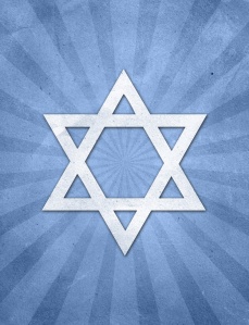Judaism Starburst grunge background