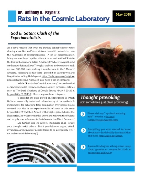 RATS IN THE COSMIC LABORATORY NL - May 2018